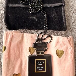 Chanel necklace Coco bottle